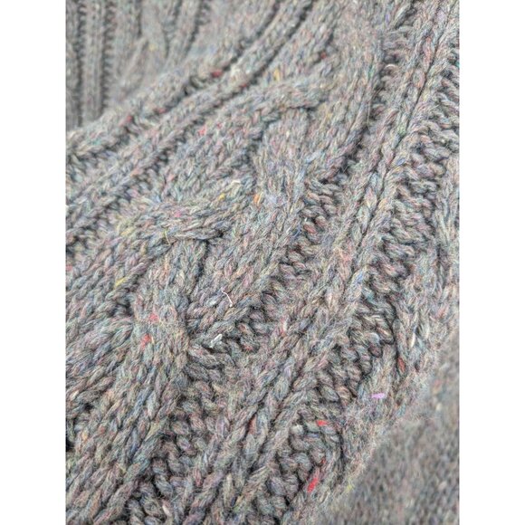 Vintage Fisherman Sweater Men Size XXL Pullover Chunky Knit Academia Wool Blend - Picture 5 of 9